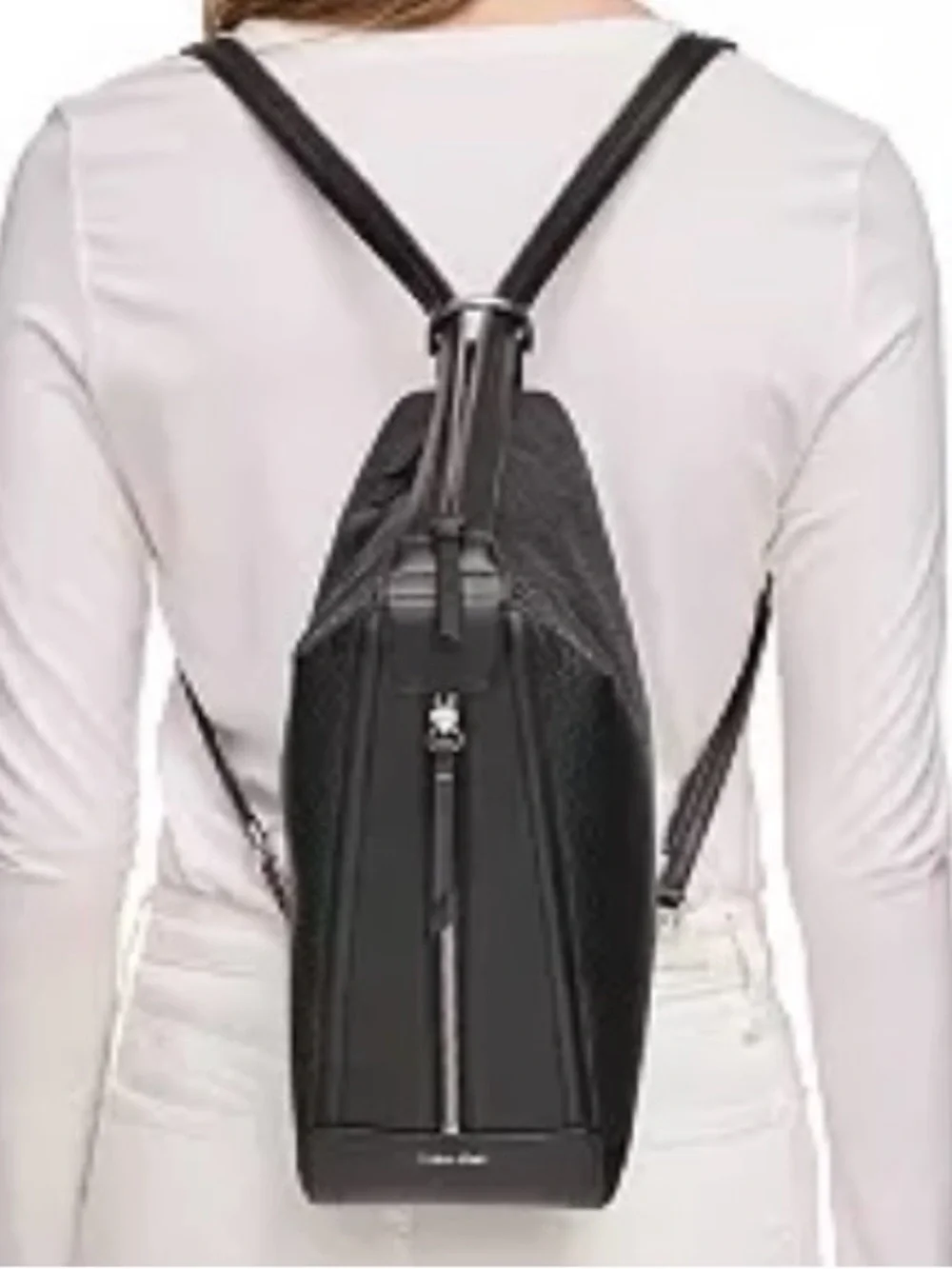 Calvin Klein Java Moss Unisex Brown Convertible Sling/ Shoulder/Backpack/